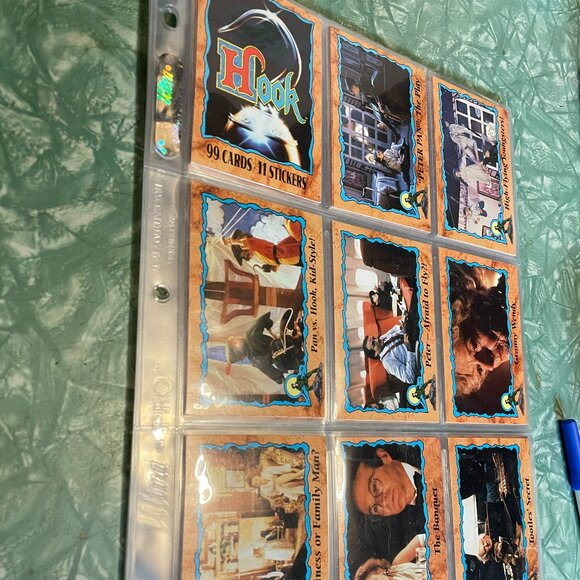 *♪ Topps 1991 Hook Movie Cards 63 Glossy Cards in plastic binder sleeves *♪ - Picture 4 of 6